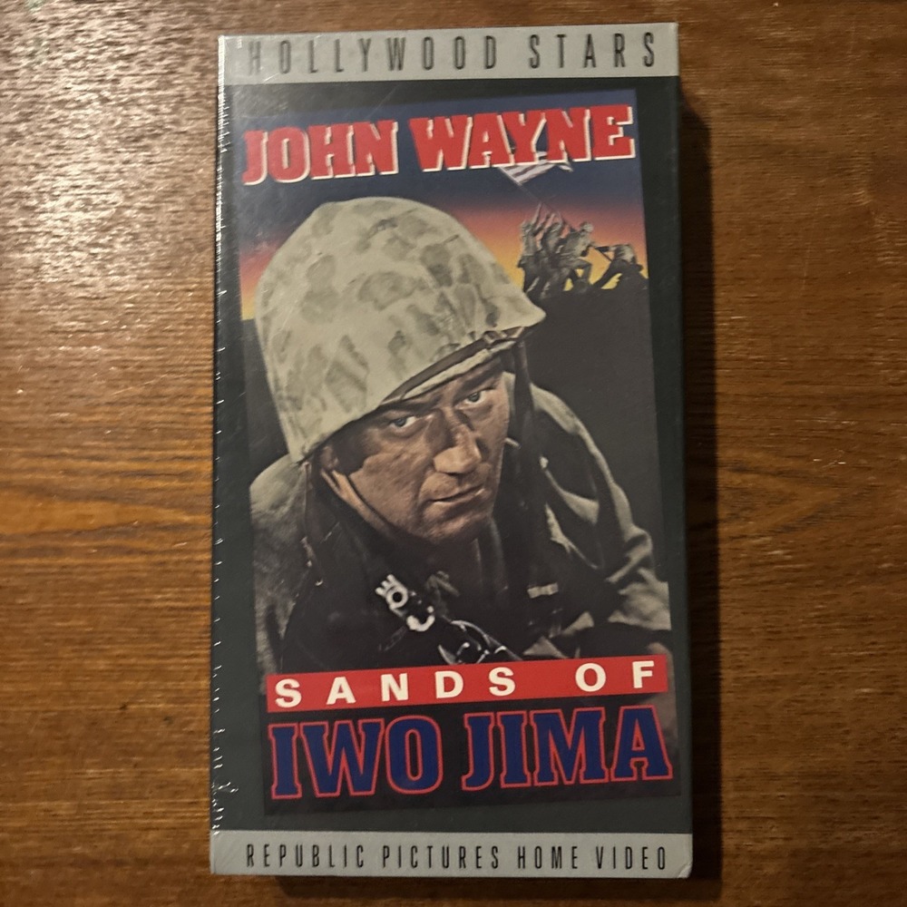 Sands of Iwo Jima VHS John Wayne Republic‎ Pictures Hollywood Stars 35560